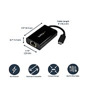 USB-C ADAPTER TO GIGABIT/W/POWER SUPPORT RJ45 F_9