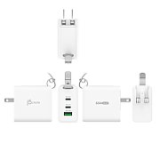 65W GAN USB-C 3-PORT TRAVELER/CHARGER CHANGEABLE AC USB-C CABL_7