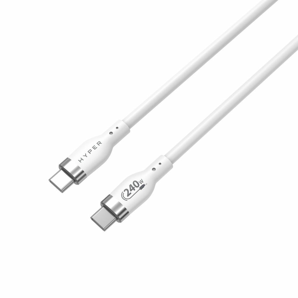 2M USB-C CHARGING CABLE WHIT/E SILICONE 240W_2