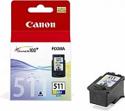 Cartus cerneala Canon CL-511, color, capacitate 9ml / 245 pagini, pentru Canon Pixma IP2700, Pixma MP230, Pixma MP240, Pixma MP250, Pixma MP260, Pixma MP270, Pixma MP280, Pixma MP282, Pixma MP480, Pixma MP490, Pixma MP495, Pixma MX320, Pixma MX330, Pixma MX340, Pixma MX350, Pixma MX360, Pixma MX410_1