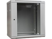 DIGITUS DN-WU19 12U/450 DIGITUS Wall Mount Cabinet 19 12U 635/600/450mm, glass door, grey, unmounted_1