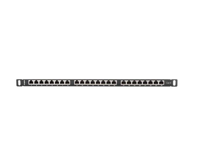 LANBERG PPS6-0024-B Lanberg Patch Panel 24 port 0.5U, cat. 6, shielded, black_2