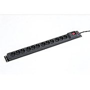 ARMAC M12/16/25/CZ Armac Surge Protection MULTI 12M/16A RACK 19 (12 outlets) 2.5m black_1