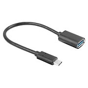 LANBERG AD-UC-UA-04 Lanberg Adapter USB TYPE-C(M)- USB Type-A (F) 15cm Black_1