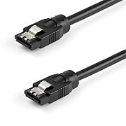 0.6 M ROUND SATA CABLE/SATA CORD - LATCHING CONNECTORS_1