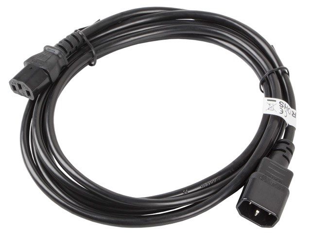 LANBERG CA-C13E-11CC-0030-BK Lanberg extension power cable C13-> C14 3m VDE_2