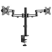 DESK MOUNT DUAL MONITOR ARM/UP TO 32IN MONITORS DUAL SWIVEL_3