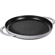 Staub Round Cast Iron Grill Pan with Two Handles - 30 cm  Graphite_2