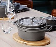 Staub round cast iron pot - Graphite  8.35 ltr_1