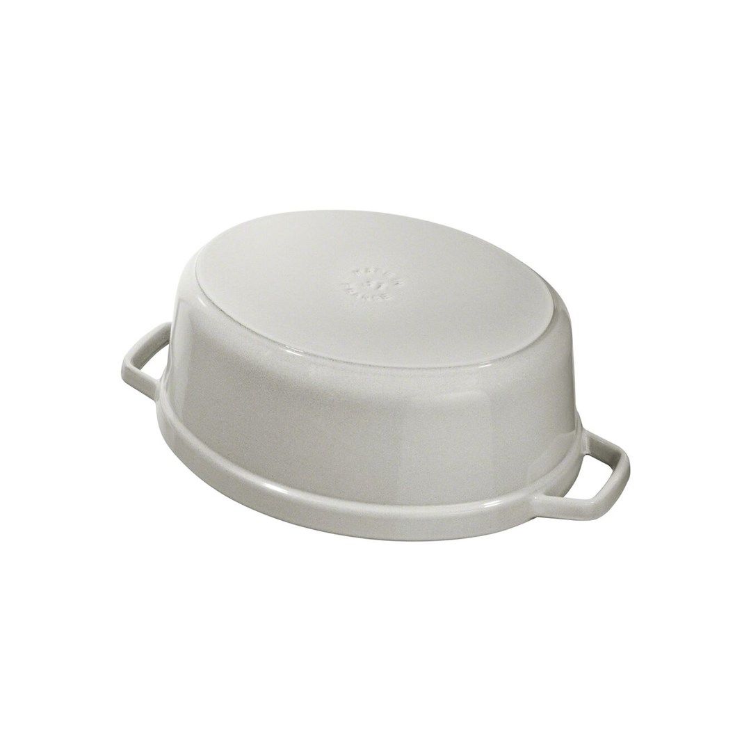 Staub Oval Cast Iron Pot - 5.5 ltr  White Truffle_8