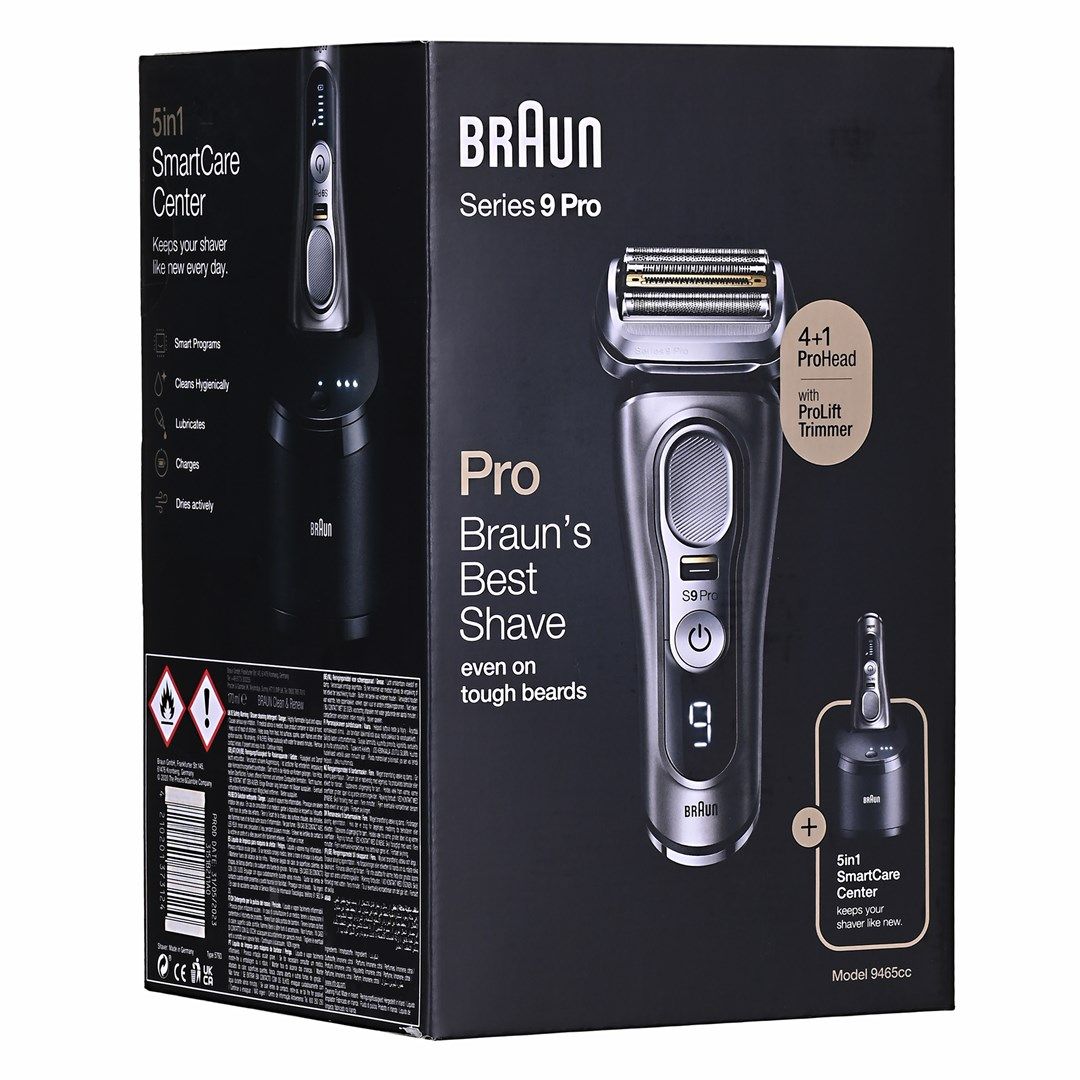 Braun Series 9 Pro 9465CC Foil shaver Trimmer Black  Silver_15