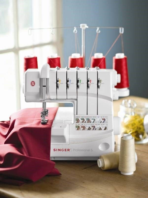 Overlock Singer 14T968 sewing machine  electric current  white_4