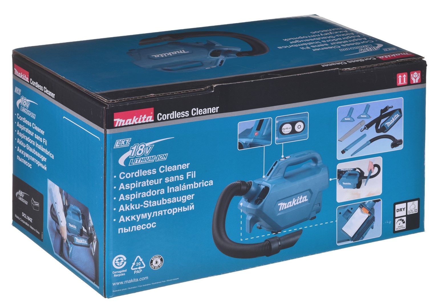 MAKITA VACUUM CLEANER 18V WITHOUT BATTERIES AND CHARGER DCL184Z_7