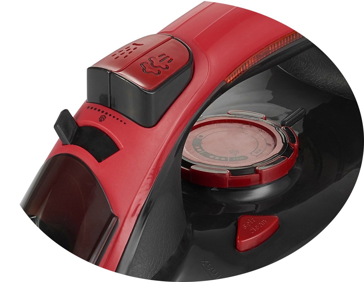 Mesko | MS 5031 | Iron | Steam Iron | 2400 W | Water tank capacity  ml | Continuous steam 40 g/min | Steam boost performance 70 g/min | Red/Black_6