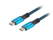 Lanberg CA-CMCM-45CU-0005-BK USB cable 0.5 m USB4 Gen 2x2 USB C Black  Blue_1