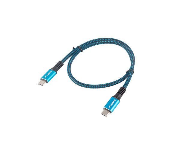 Lanberg CA-CMCM-45CU-0005-BK USB cable 0.5 m USB4 Gen 2x2 USB C Black  Blue_4