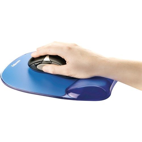 Fellowes Mouse & Wrist Pad Gel CRYSTAL cyan_2