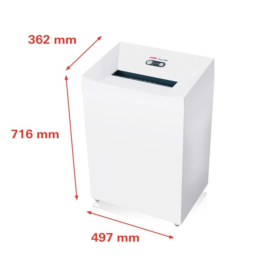 HSM Pure 530 shredder  80 l  5 8 mm_3