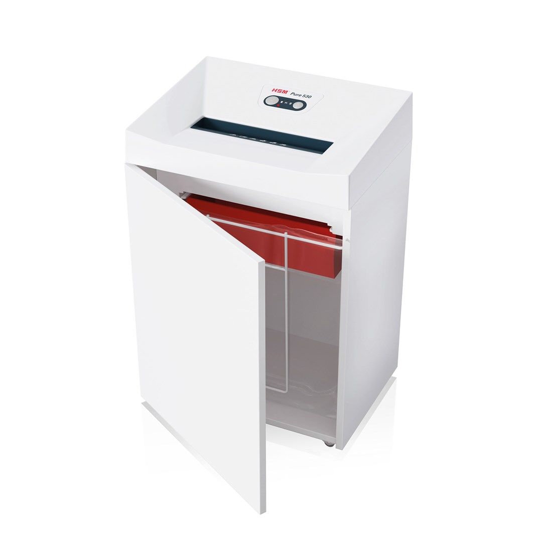 HSM Pure 530 paper shredder Particle-cut shredding 55 dB 30 cm White_8