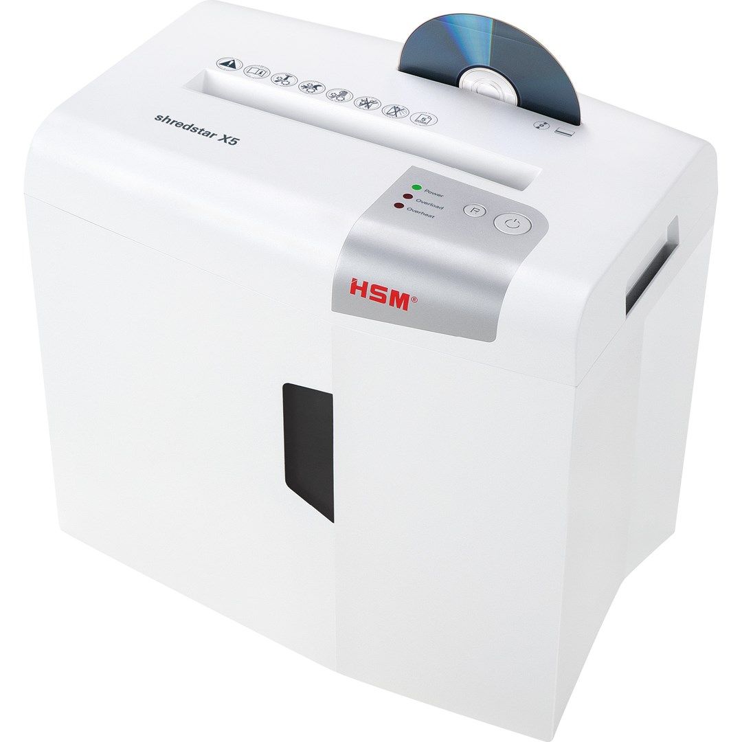 HSM shredstar X5 document shredder  4.5 x 30 mm + separate CD-cutting mechanism_7