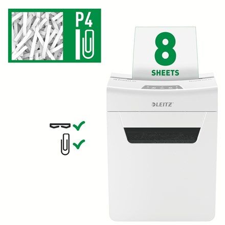 Leitz Shredder IQ Protect Premium 8X  P4  8 sheets  14 l basket_9