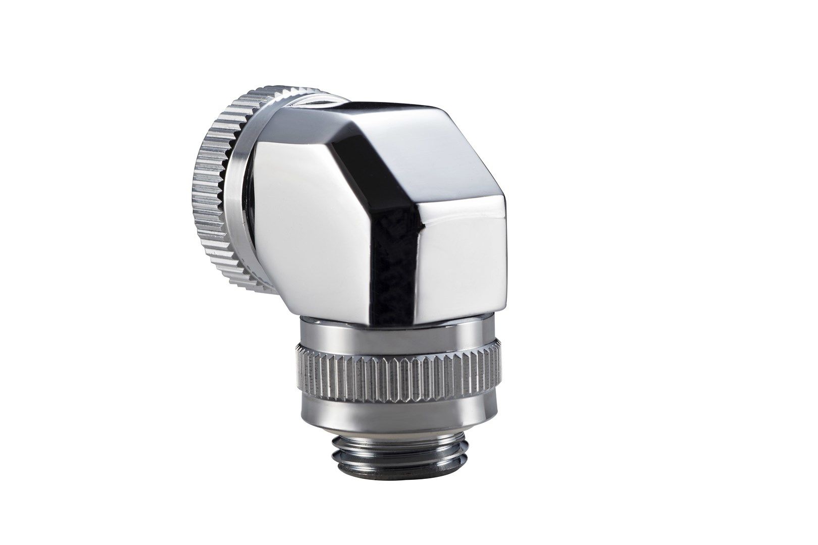 PHANTEKS Rotary Hard Tube Fitting 12mm 90 Degree G1/4 - chrome  rotatable_2