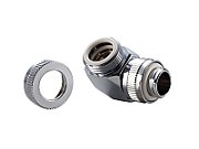 PHANTEKS Rotary Hard Tube Fitting 12mm 90 Degree G1/4 - chrome  rotatable_4