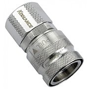 Koolance QD3 Quick Release Straight Female on 13/10mm - no-spill  silver_1