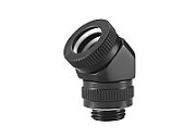 PHANTEKS Rotary Hard Tube Fitting 12mm 45 Degree G1/4 - black  rotatable_1