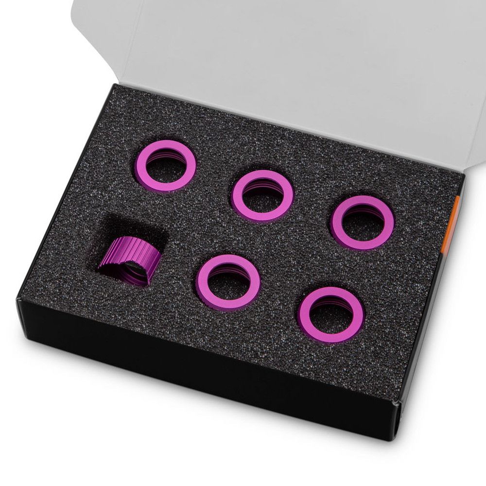 EK Water Blocks EK-Quantum Torque Compression Ring  Pack of 6  HDC 14 - purple_2