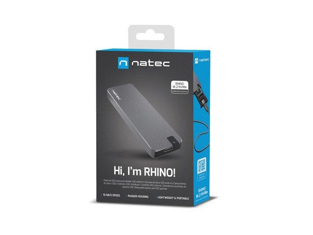 NATEC SSD ENCLOSURE RHINO M.2 NVME ALUMINIUM_8