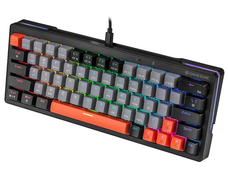 Mechanical keyboard Tracer GAMEZONE EVO1 HOT SWAP 63 (Grey) TRAKLA47297_9