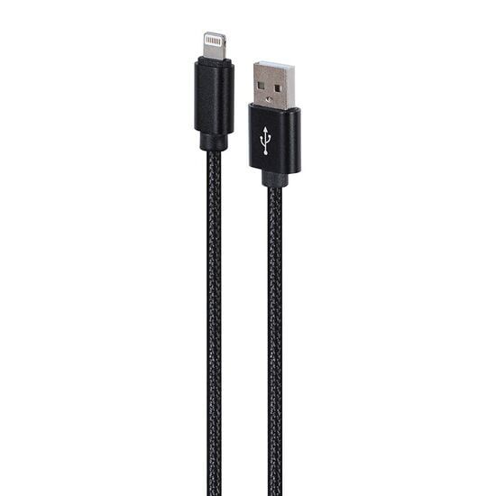 Gembird CCDB-mUSB2B-AMLM-6 Cotton braided 8-pin cable with metal connectors  1.8 m  black_2