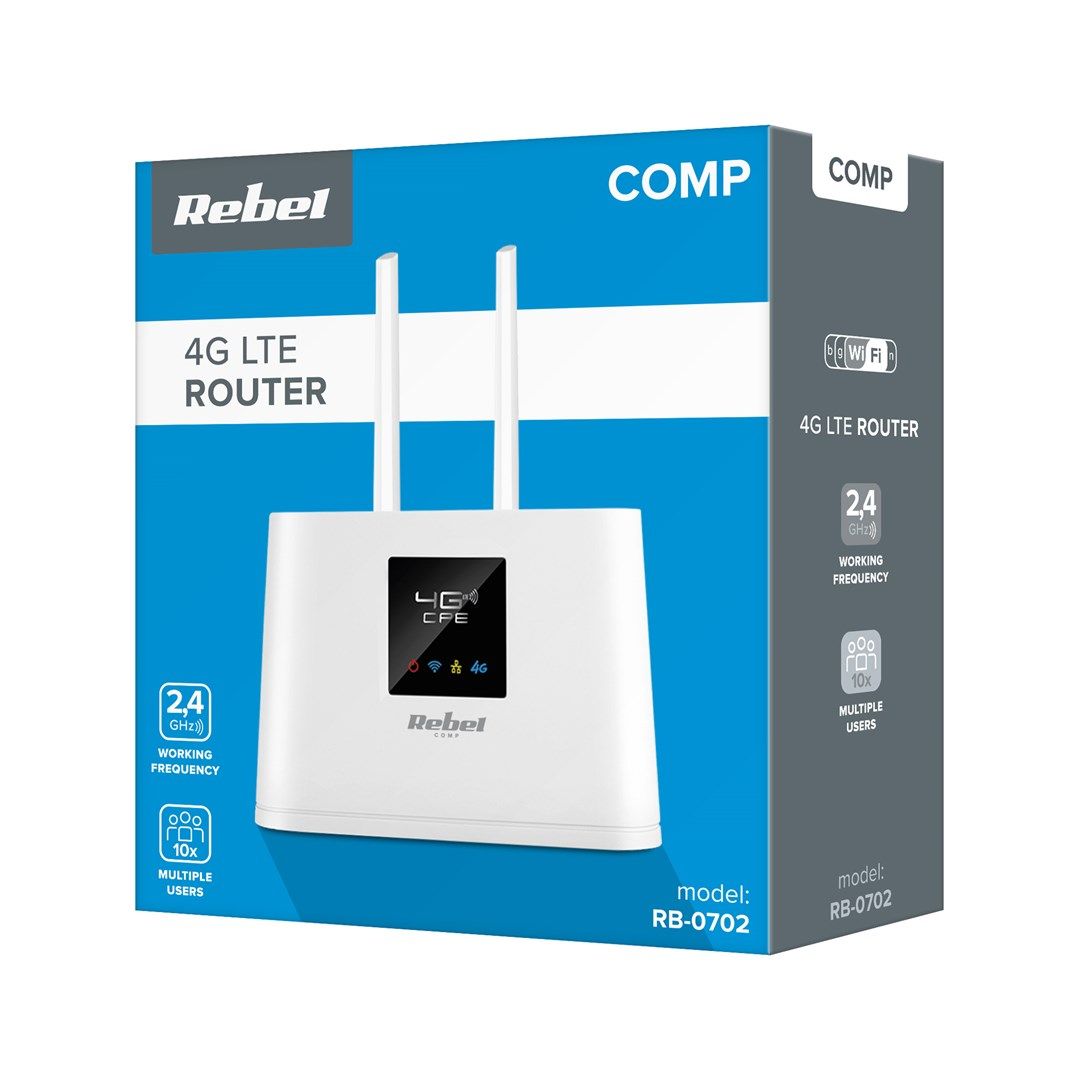 Rebel RB-0702 wireless router Single-band (2.4 GHz) 3G 4G_2