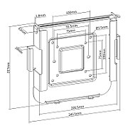 Maclean MC-473 MAC Mini Mount  VESA 75x 75 100x100 Compatible with Mac Mini Manufactured after 2014_10