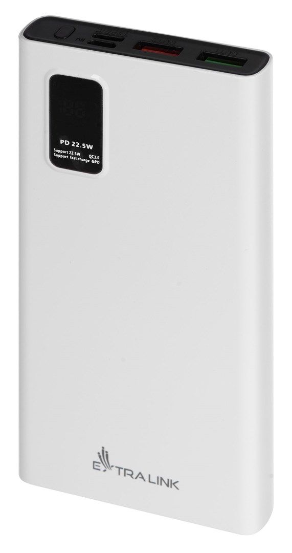 Extralink EPB-067W 10000mAh White | Power Bank | Power bank  Fast Charging  USB-C_3