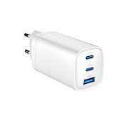 Gembird TA-UC-PDQC65-01-W 3-port 65 W GaN USB PowerDelivery fast charger  white_1