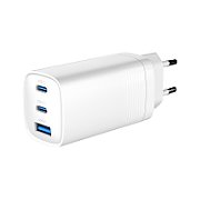 Gembird TA-UC-PDQC65-01-W 3-port 65 W GaN USB PowerDelivery fast charger  white_2