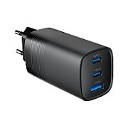 Gembird TA-UC-PDQC65-01-BK 3-port 65 W GaN USB PowerDelivery fast charger  black_1