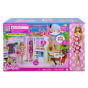 Barbie Compact House + HCD48 MATTEL Doll_8