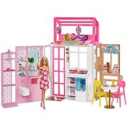 Barbie Compact House + HCD48 MATTEL Doll_9