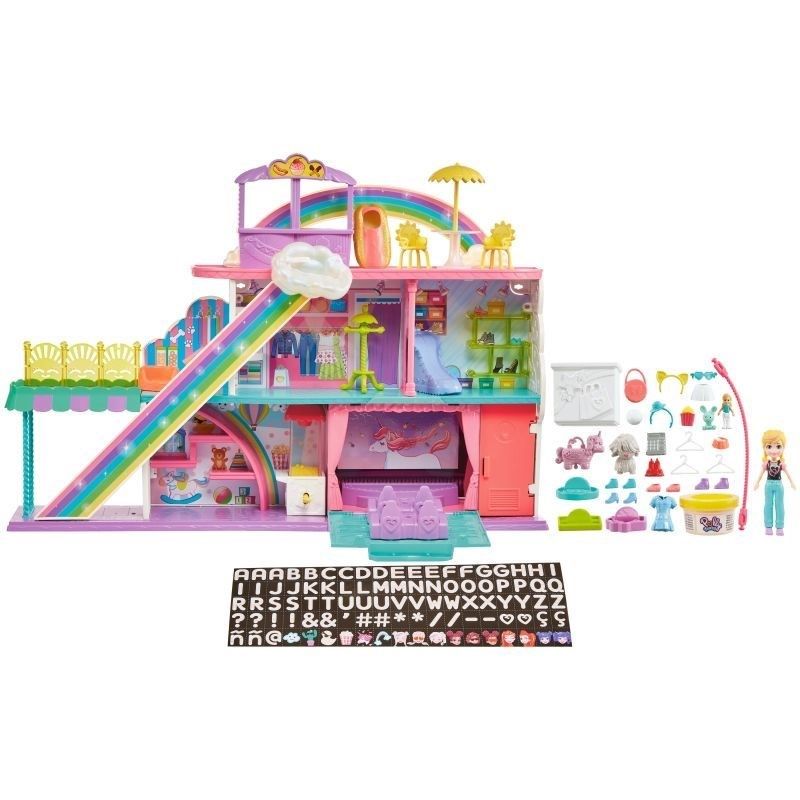 PROMO Polly Pocket Rainbow Shopping Mall HHX78 p2 MATTEL_2