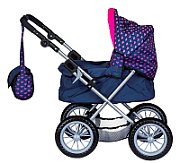 Bayer Trendy doll pram navy blue 13054AA_3