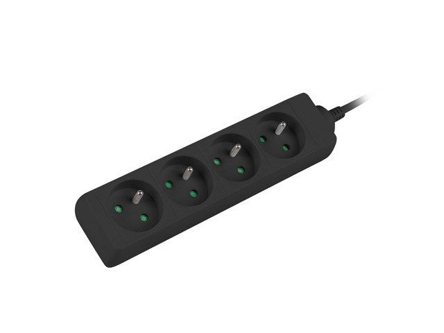 LANBERG POWER STRIP 1M BLACK  4X 230V PL  UPS_2