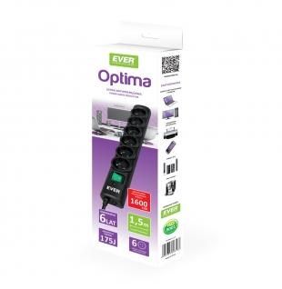 Ever OPTIMA surge protector 1.5 m (6 x UTE; 10 A; black) (T/LZ08-OPT015/0000)_2