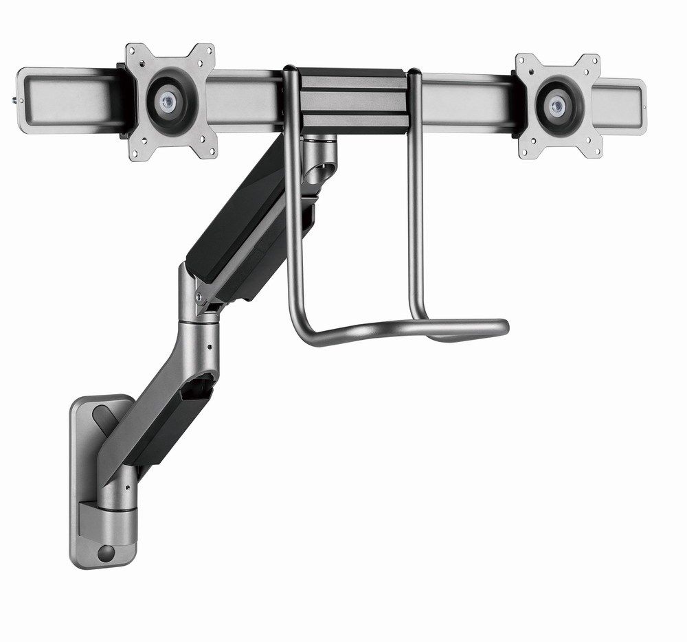 Gembird MA-WA2-02 Adjustable wall 2-display mounting arm  17”-32”  up to 8 kg_6