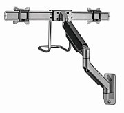 Gembird MA-WA2-02 Adjustable wall 2-display mounting arm  17”-32”  up to 8 kg_8