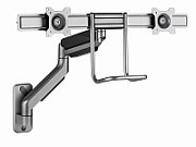 Gembird MA-WA2-02 Adjustable wall 2-display mounting arm  17”-32”  up to 8 kg_10