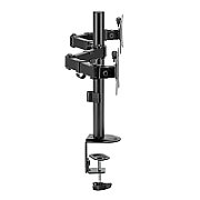 Maclean desk mount for 2 monitors  VESA 75x75 and 100x100  17-32   2x 9kg  MC-754N_2