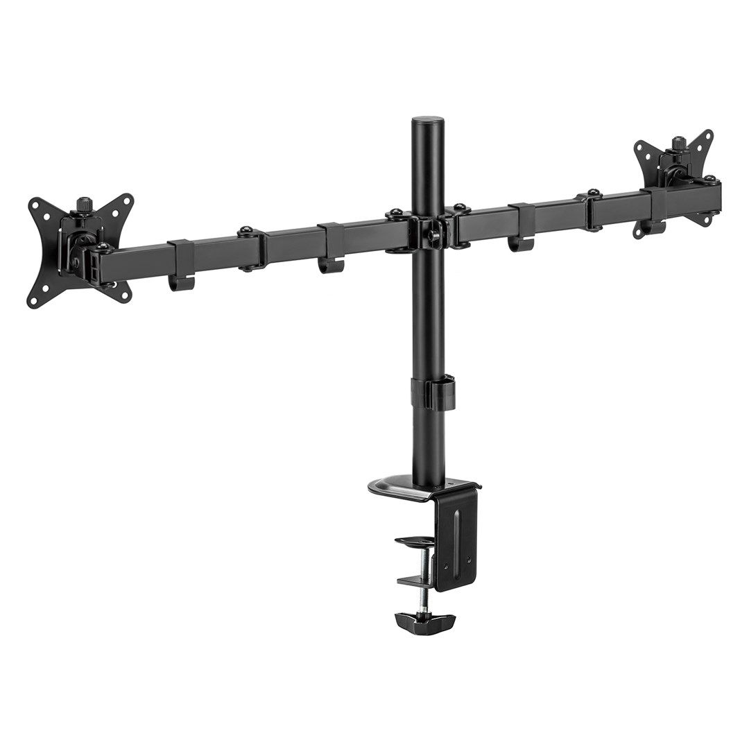 Maclean desk mount for 2 monitors  VESA 75x75 and 100x100  17-32   2x 9kg  MC-754N_3